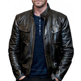 Mike Banning Olympus Has Fallen Gerard Butler Leather Jacket